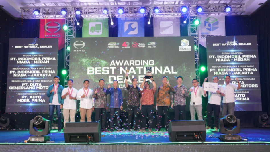 Indomobil Hino Jakarta, The Best National Dealer Dalam Ajang HMSI Customer Satisfaction Contest ke- 26